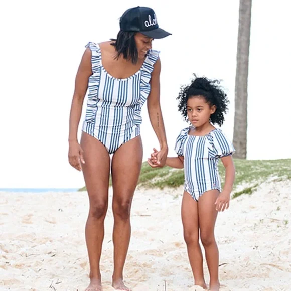 NEW Pink Chicken Ruffle Katniss One Piece Swimsuit - Picture 2 of 6